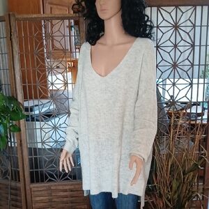 Free People Heather Gray Sweater